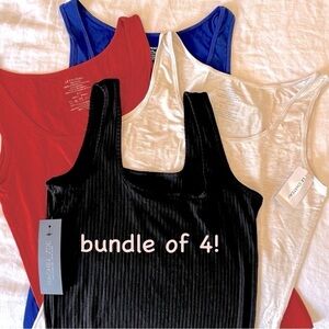 SALE: bundle of 4 Tank Tops by Chateau & Rachel Zoe ❤️
